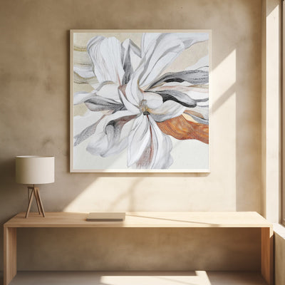 Fleur II - Square Stretched Canvas, Poster or Fine Art Print I Heart Wall Art