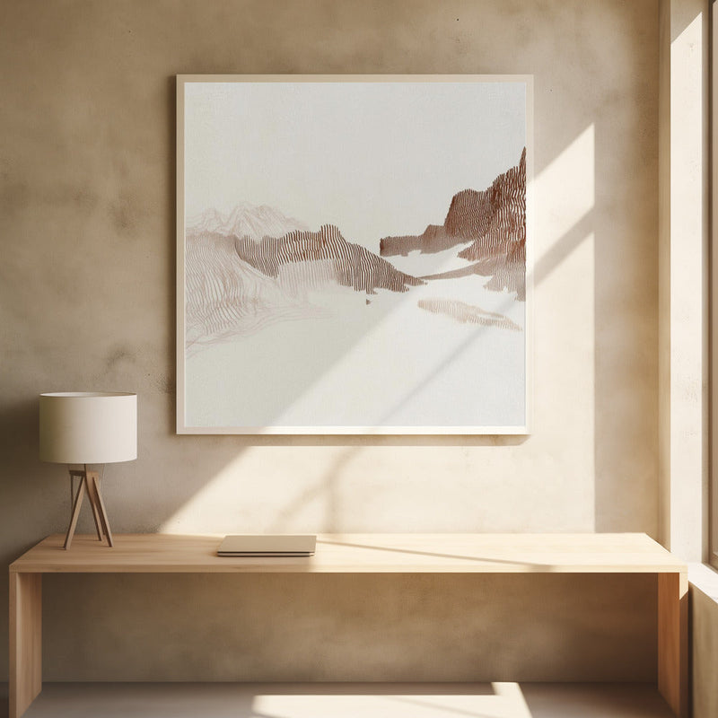 Peaceful nature II - Square Stretched Canvas, Poster or Fine Art Print I Heart Wall Art