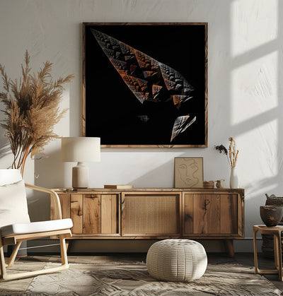 Broken Obelisk - Square Stretched Canvas, Poster or Fine Art Print I Heart Wall Art