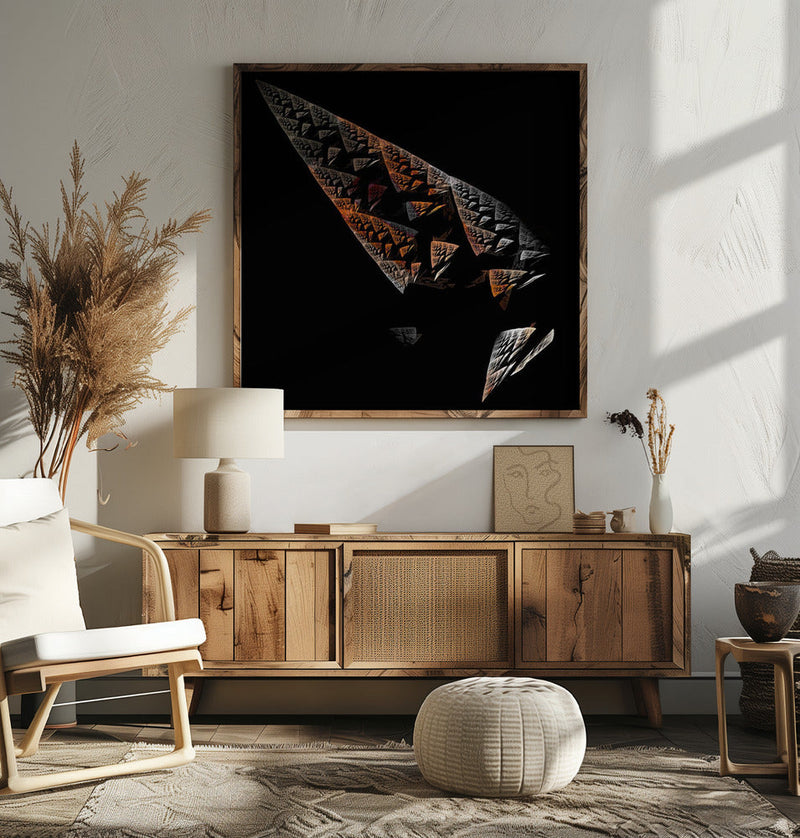 Broken Obelisk - Square Stretched Canvas, Poster or Fine Art Print I Heart Wall Art