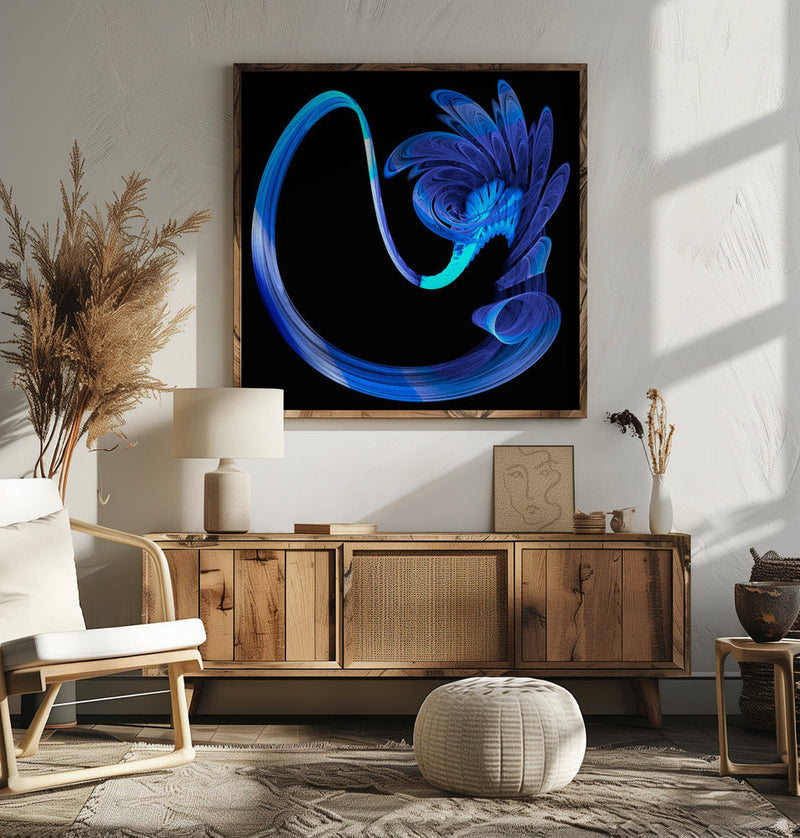 The Blues - Square Stretched Canvas, Poster or Fine Art Print I Heart Wall Art