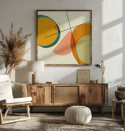 Mid Painted3 Kopie - Square Stretched Canvas, Poster or Fine Art Print I Heart Wall Art