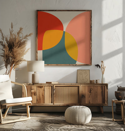 Bauhaus New 2 - Square Stretched Canvas, Poster or Fine Art Print I Heart Wall Art