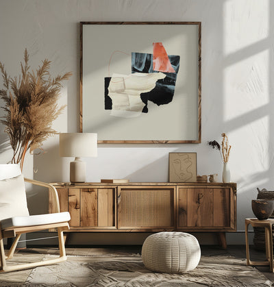 Ecken11 Kopie - Square Stretched Canvas, Poster or Fine Art Print I Heart Wall Art