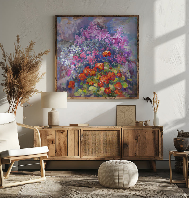 Aroma of August - Square Stretched Canvas, Poster or Fine Art Print I Heart Wall Art