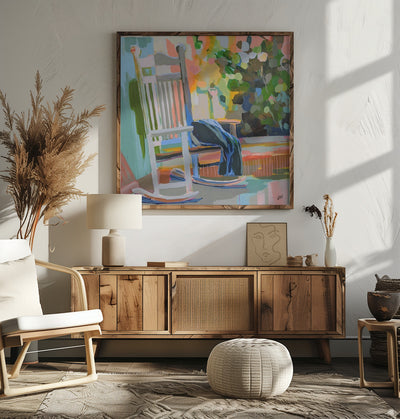 North Carolina - Square Stretched Canvas, Poster or Fine Art Print I Heart Wall Art