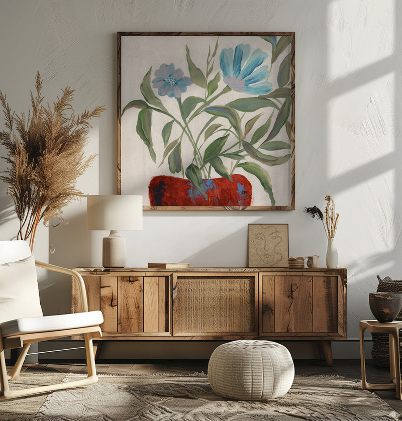 Amour ll - Square Stretched Canvas, Poster or Fine Art Print I Heart Wall Art