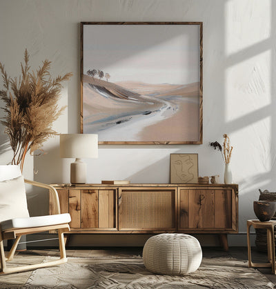 Farm View IV - Square Stretched Canvas, Poster or Fine Art Print I Heart Wall Art