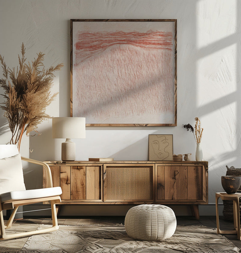 Whispering Textures - Square Stretched Canvas, Poster or Fine Art Print I Heart Wall Art