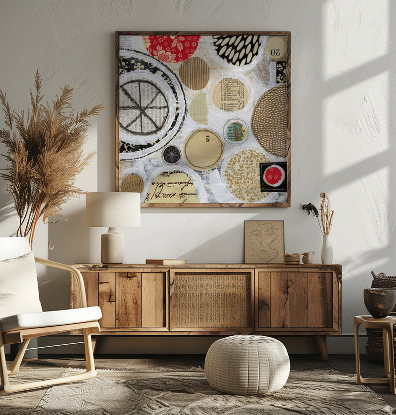 Hodge Podge - Square Stretched Canvas, Poster or Fine Art Print I Heart Wall Art