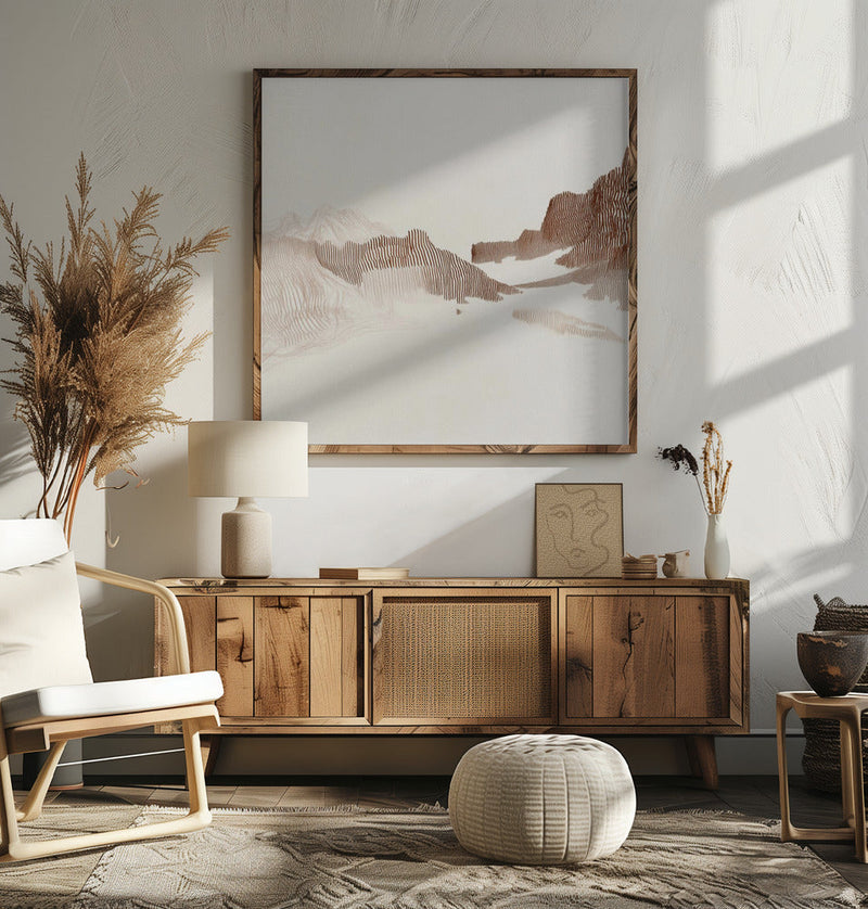 Peaceful nature II - Square Stretched Canvas, Poster or Fine Art Print I Heart Wall Art