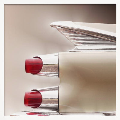 American classic car Custom Royal 1959 tail fin - Square Stretched Canvas, Poster or Fine Art Print I Heart Wall Art