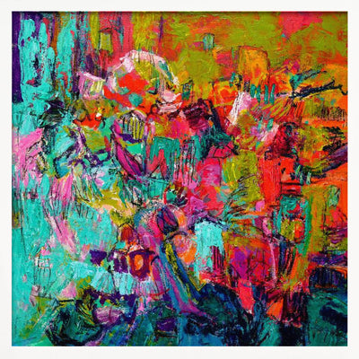 From My Garden Window - Square Stretched Canvas, Poster or Fine Art Print I Heart Wall Art