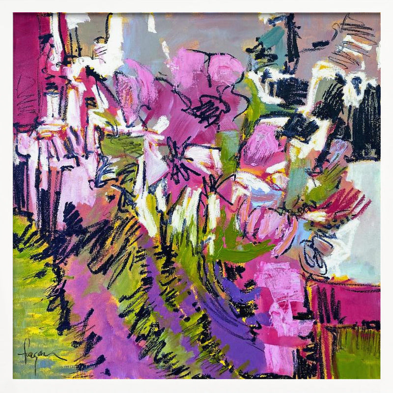 Df675a and To Everything There Is a Season Bloom I - Square Stretched Canvas, Poster or Fine Art Print I Heart Wall Art