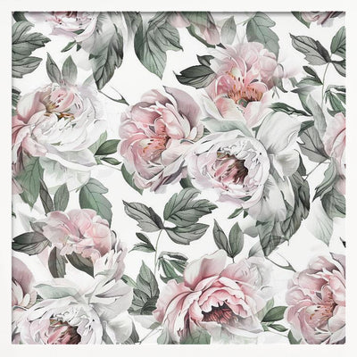 Watercolor Botany Floral Art 7 - Square Stretched Canvas, Poster or Fine Art Print I Heart Wall Art