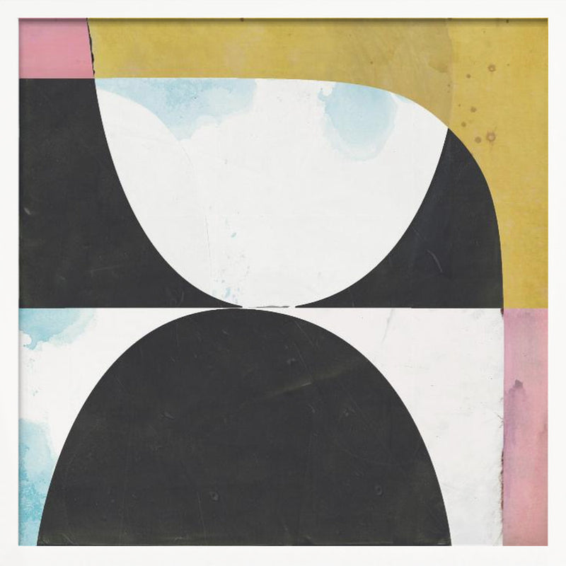 Touching - Square Stretched Canvas, Poster or Fine Art Print I Heart Wall Art