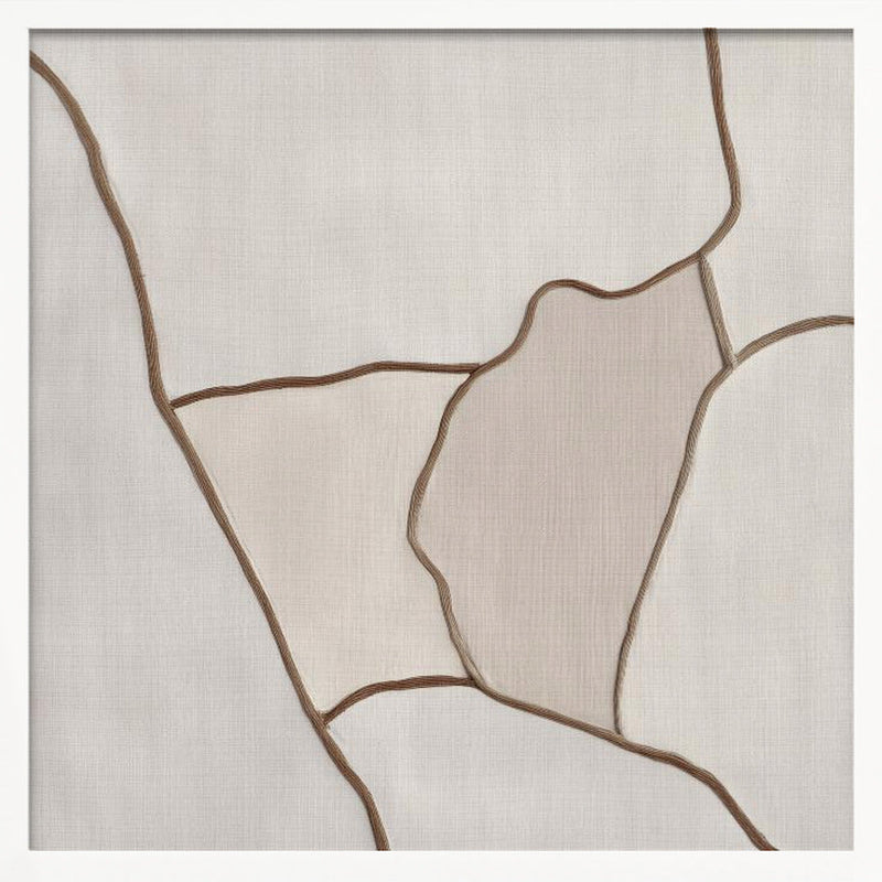Trace II - Square Stretched Canvas, Poster or Fine Art Print I Heart Wall Art