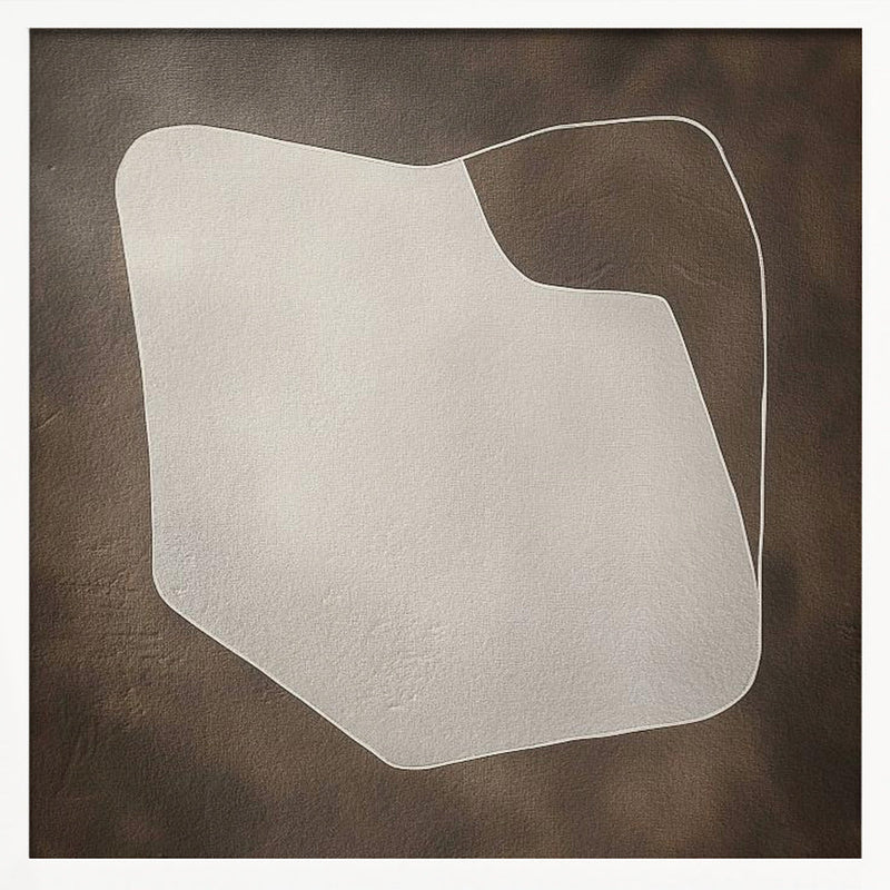 Line and shape I - Square Stretched Canvas, Poster or Fine Art Print I Heart Wall Art