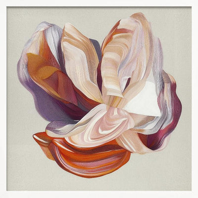 Flow Flower I - Square Stretched Canvas, Poster or Fine Art Print I Heart Wall Art