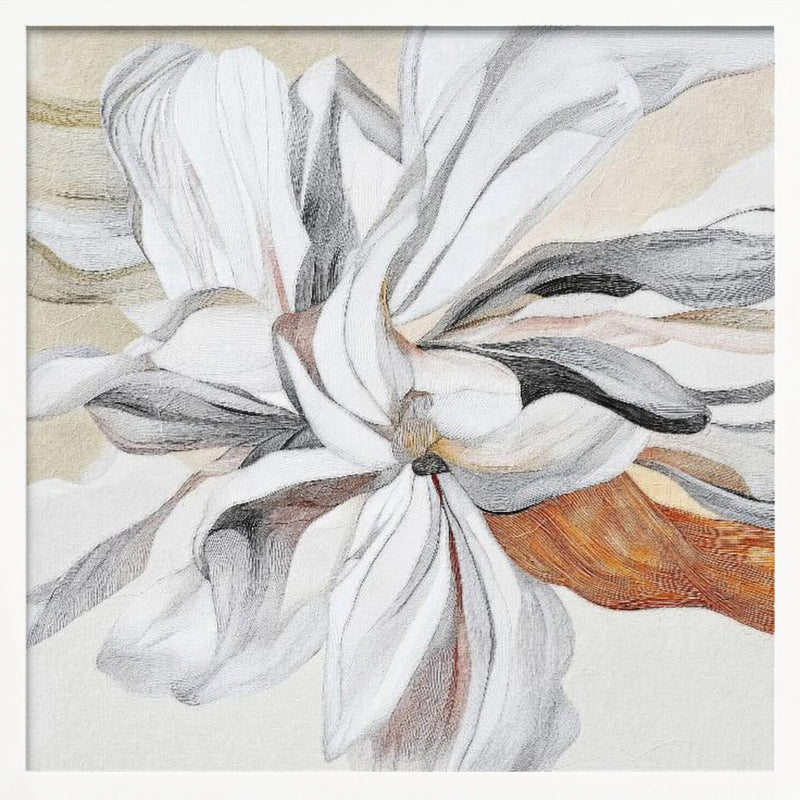 Fleur II - Square Stretched Canvas, Poster or Fine Art Print I Heart Wall Art