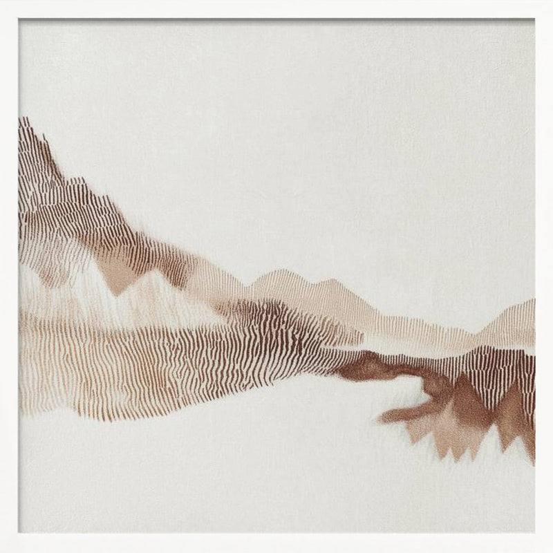 Peaceful nature I - Square Stretched Canvas, Poster or Fine Art Print I Heart Wall Art