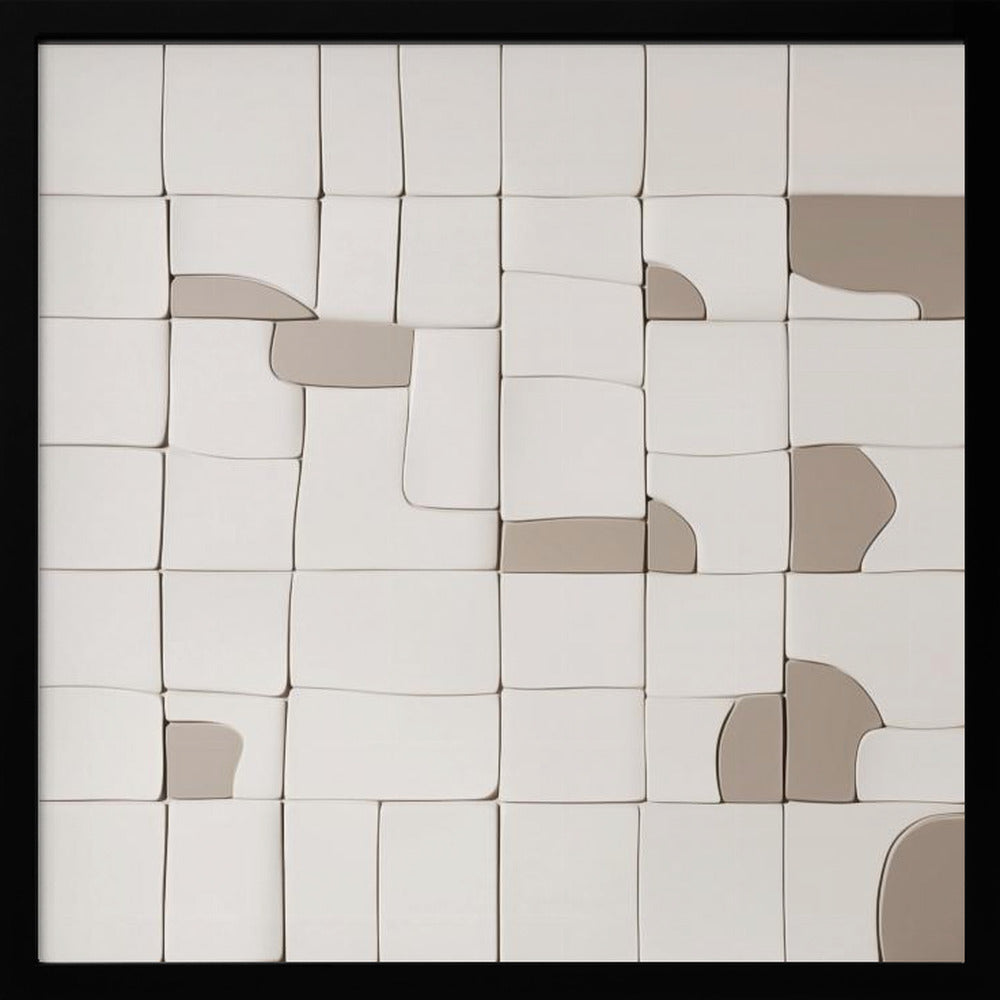 Pieces V - Square Stretched Canvas, Poster or Fine Art Print I Heart Wall Art