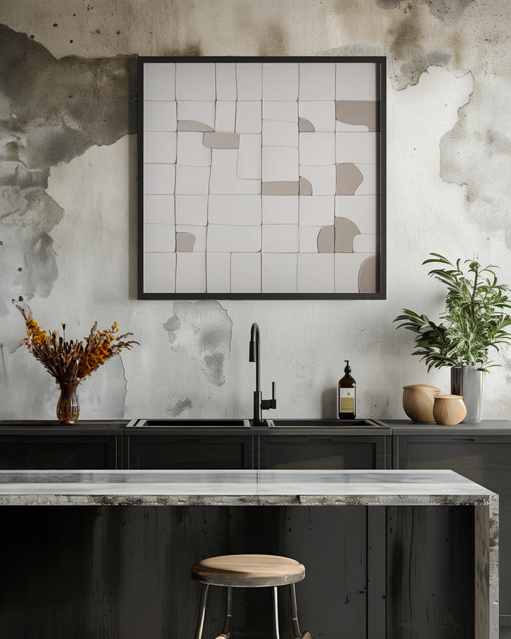 Pieces V - Square Stretched Canvas, Poster or Fine Art Print I Heart Wall Art