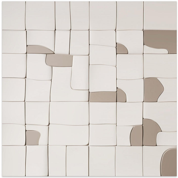 Pieces V - Square Stretched Canvas, Poster or Fine Art Print I Heart Wall Art