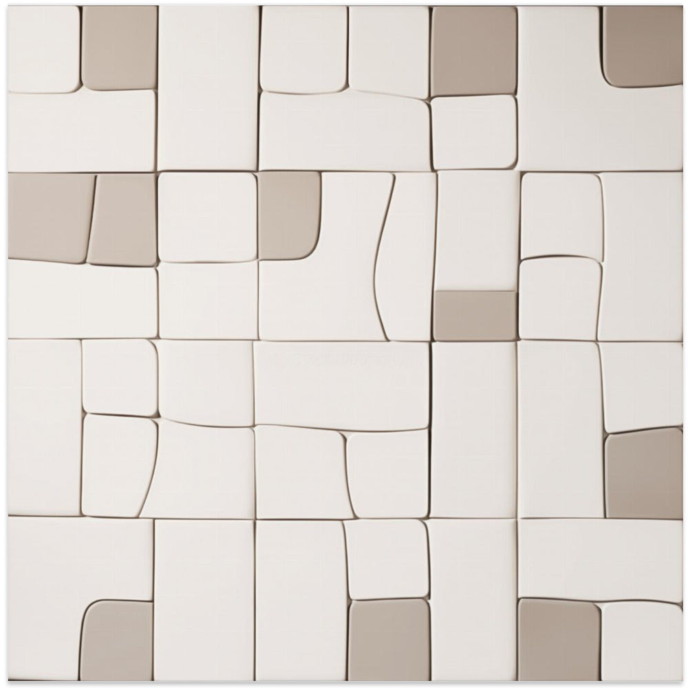 Pieces VI - Square Stretched Canvas, Poster or Fine Art Print I Heart Wall Art