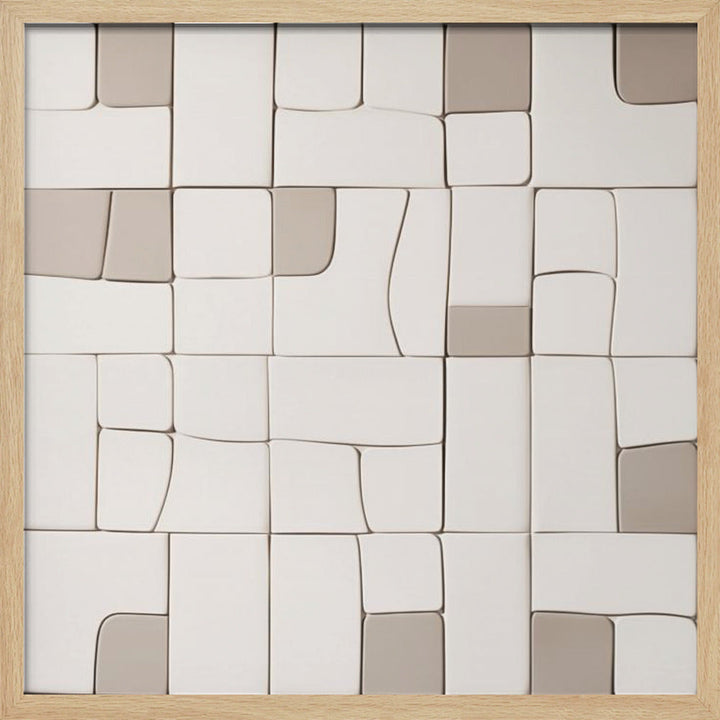 Pieces VI - Square Stretched Canvas, Poster or Fine Art Print I Heart Wall Art