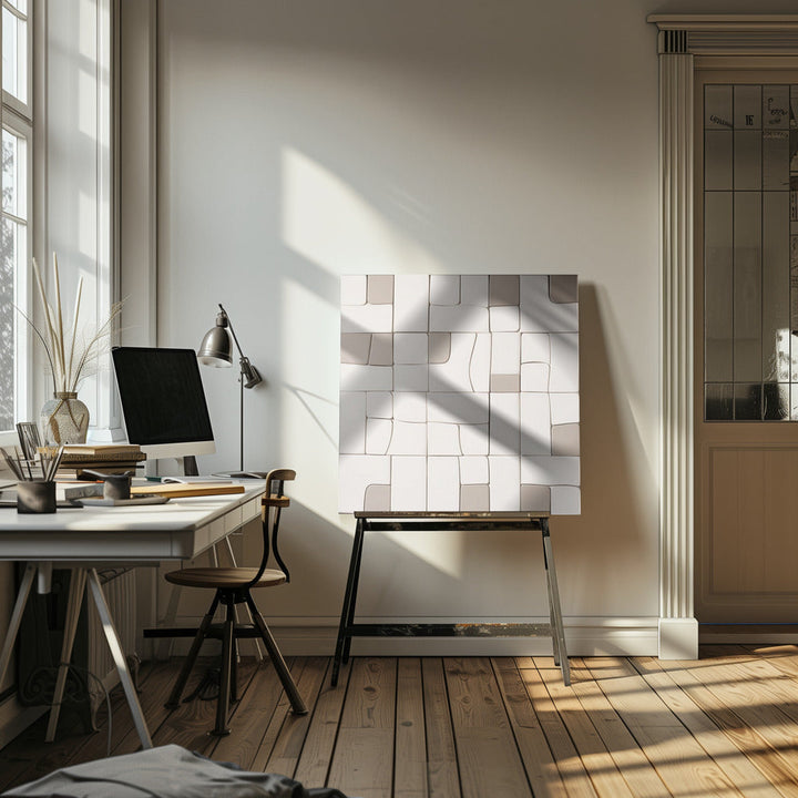 Pieces VI - Square Stretched Canvas, Poster or Fine Art Print I Heart Wall Art