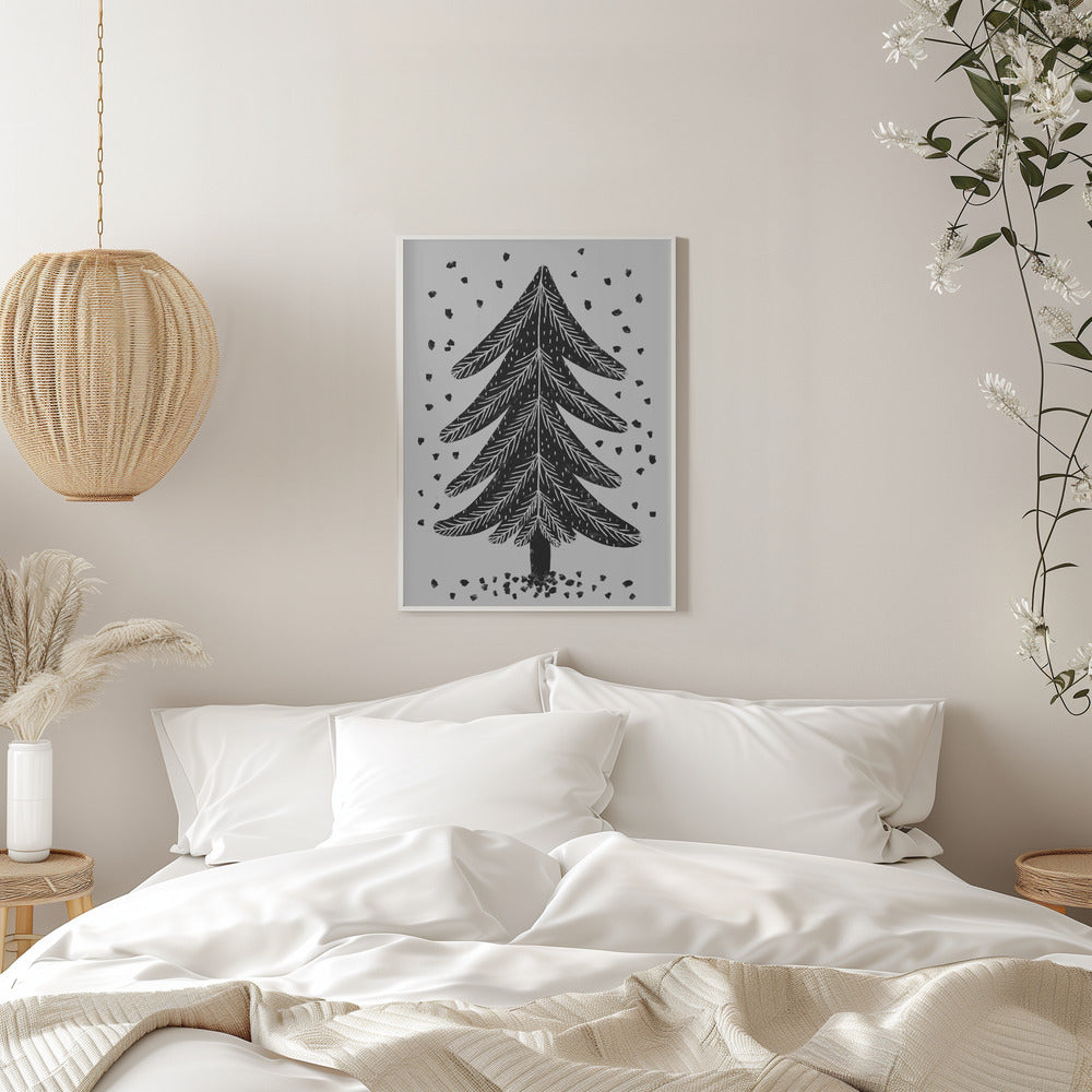 Pine Tree - Stretched Canvas, Poster or Fine Art Print I Heart Wall Art
