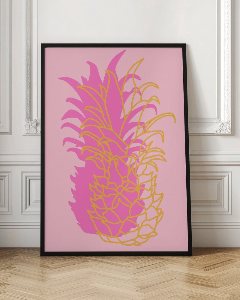 Pineapple pink - Stretched Canvas, Poster or Fine Art Print - I Heart Wall Art - Poster Print, Canvas Print or Framed Art Print