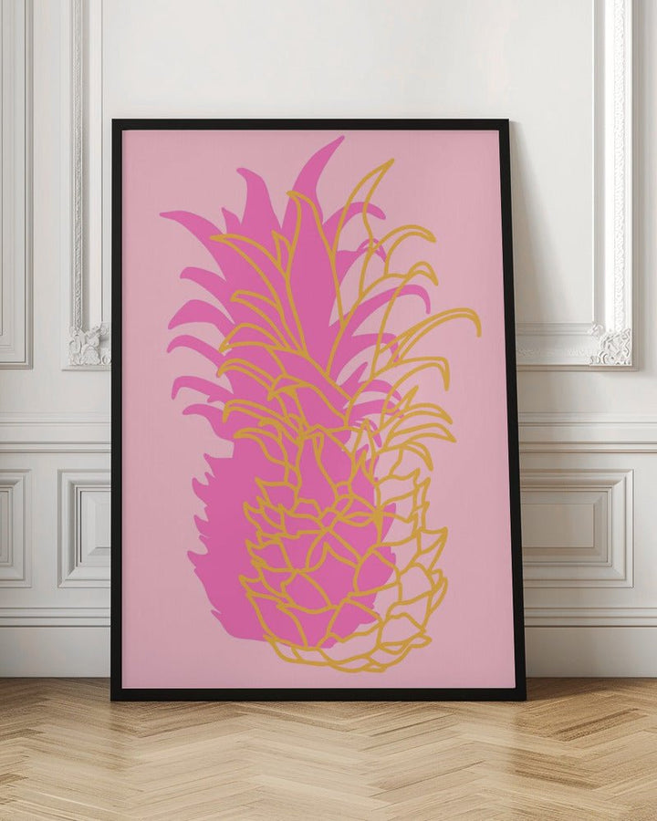 Pineapple pink - Stretched Canvas, Poster or Fine Art Print - I Heart Wall Art - Poster Print, Canvas Print or Framed Art Print