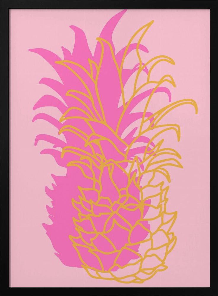 Pineapple pink - Stretched Canvas, Poster or Fine Art Print - I Heart Wall Art - Poster Print, Canvas Print or Framed Art Print