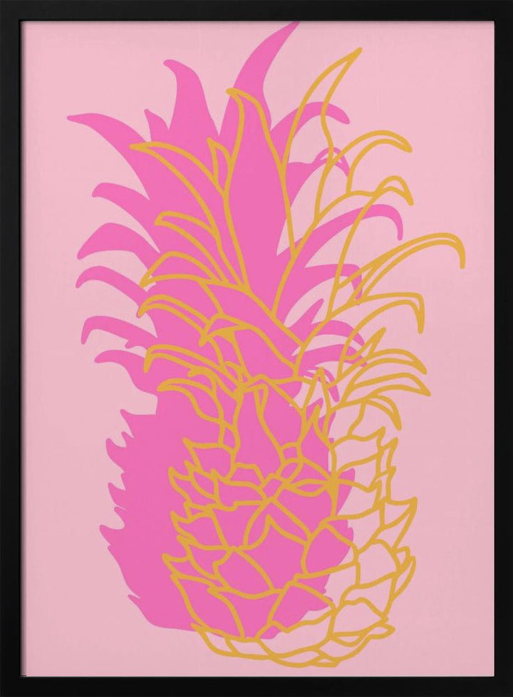 Pineapple pink - Stretched Canvas, Poster or Fine Art Print - I Heart Wall Art - Poster Print, Canvas Print or Framed Art Print