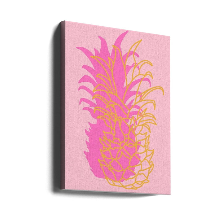 Pineapple pink - Stretched Canvas, Poster or Fine Art Print - I Heart Wall Art - Poster Print, Canvas Print or Framed Art Print