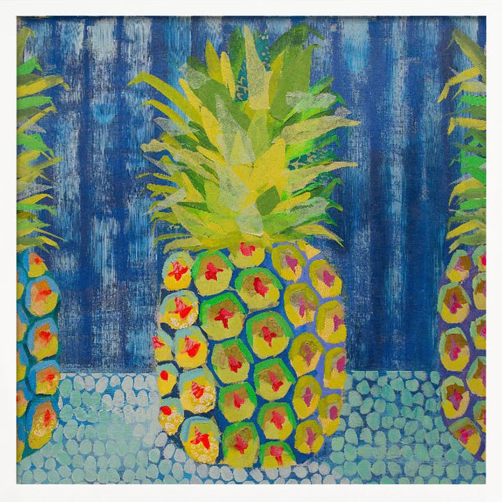 Pineapple - Square Stretched Canvas, Poster or Fine Art Print I Heart Wall Art