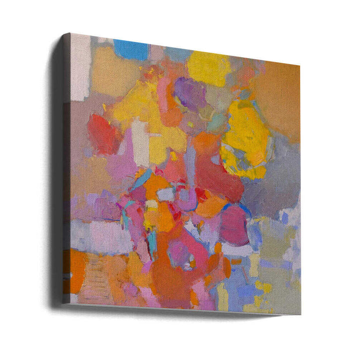 Pink Abstract - Square Stretched Canvas, Poster or Fine Art Print - I Heart Wall Art - Poster Print, Canvas Print or Framed Art Print