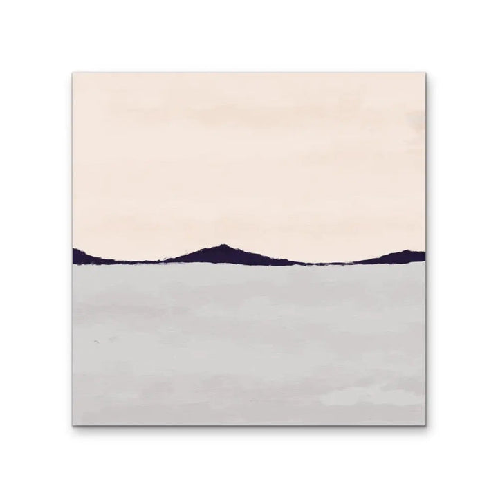 Pink and Grey Mountain Landscape II  - Artwork By Paint It Black Studio - Stretched Canvas Canvas Print or Framed Art Print I Heart Wall Art Australia 