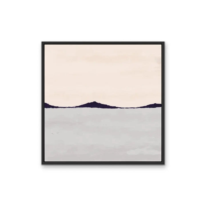 Pink and Grey Mountain Landscape II  - Artwork By Paint It Black Studio - Stretched Canvas Canvas Print or Framed Art Print I Heart Wall Art Australia 