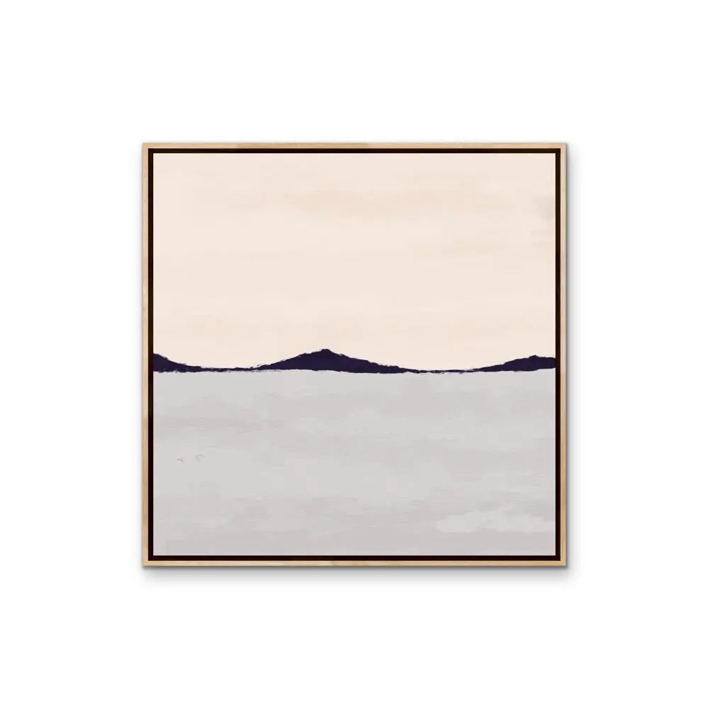 Pink and Grey Mountain Landscape II  - Artwork By Paint It Black Studio - Stretched Canvas Canvas Print or Framed Art Print I Heart Wall Art Australia 
