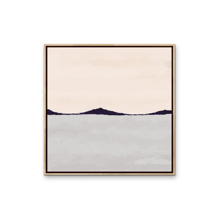 Pink and Grey Mountain Landscape II  - Artwork By Paint It Black Studio - Stretched Canvas Canvas Print or Framed Art Print I Heart Wall Art Australia 
