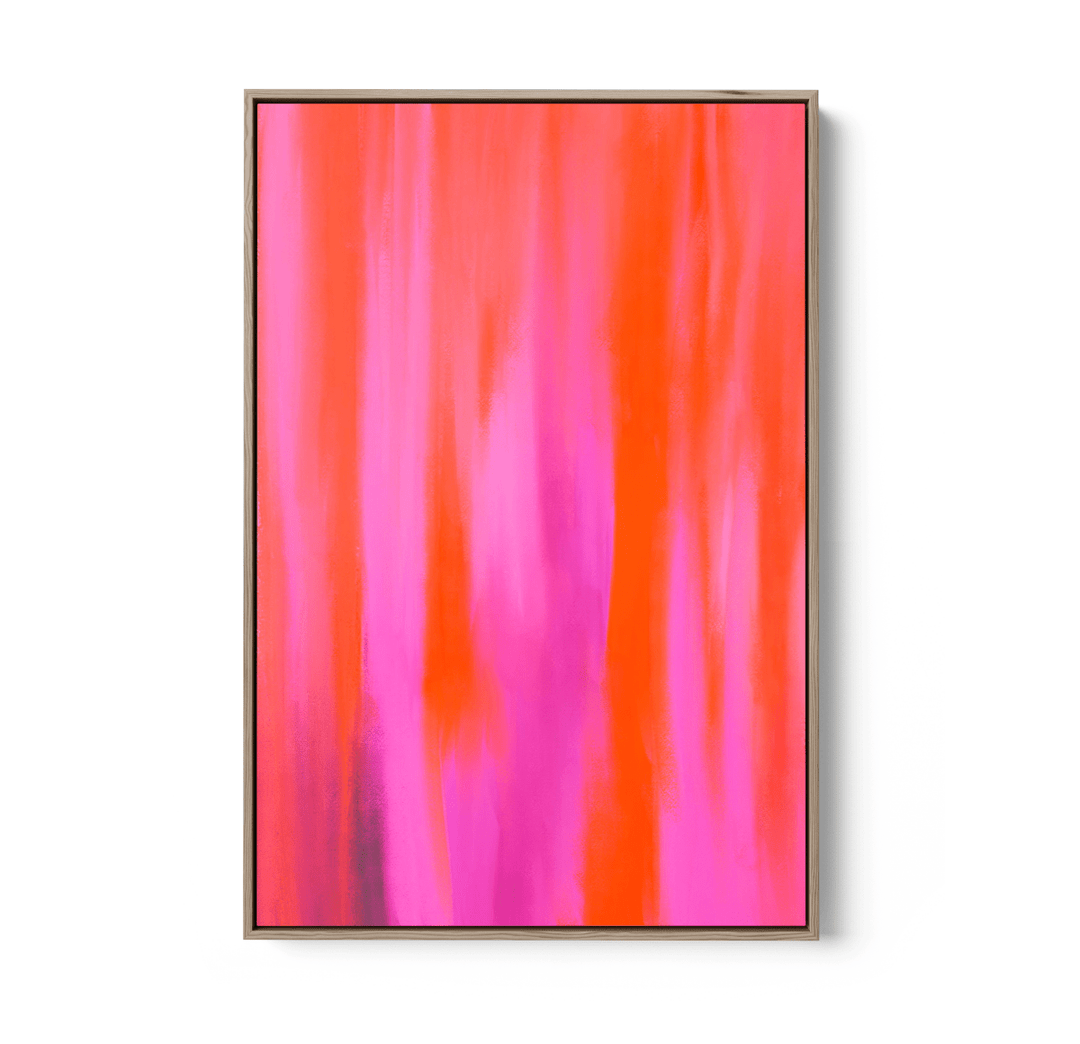 Pink Aura - Abstract Colour Stretched Canvas or Wall Art Print - I Heart Wall Art - Poster Print, Canvas Print or Framed Art Print