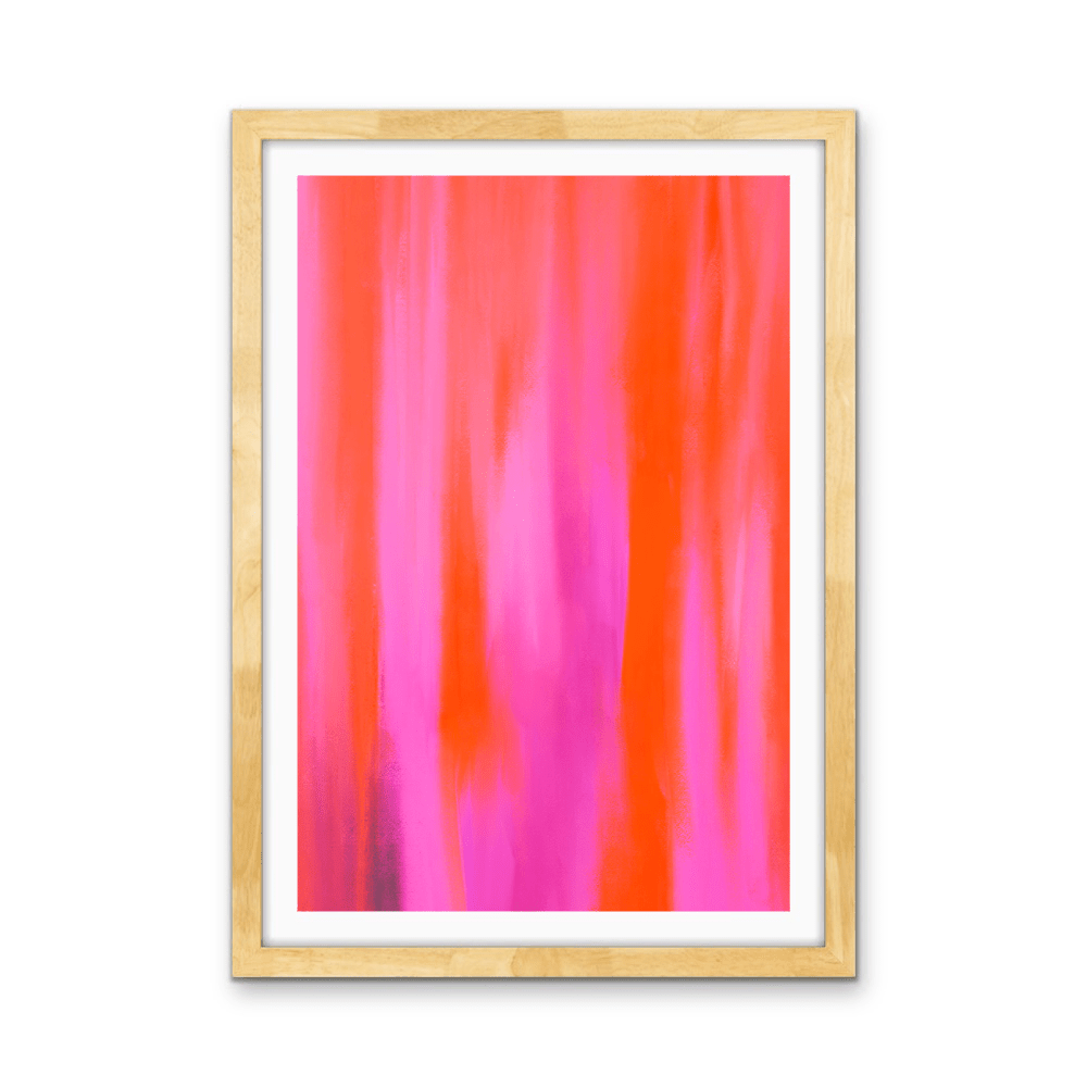 Pink Aura - Abstract Colour Stretched Canvas or Wall Art Print - I Heart Wall Art - Poster Print, Canvas Print or Framed Art Print