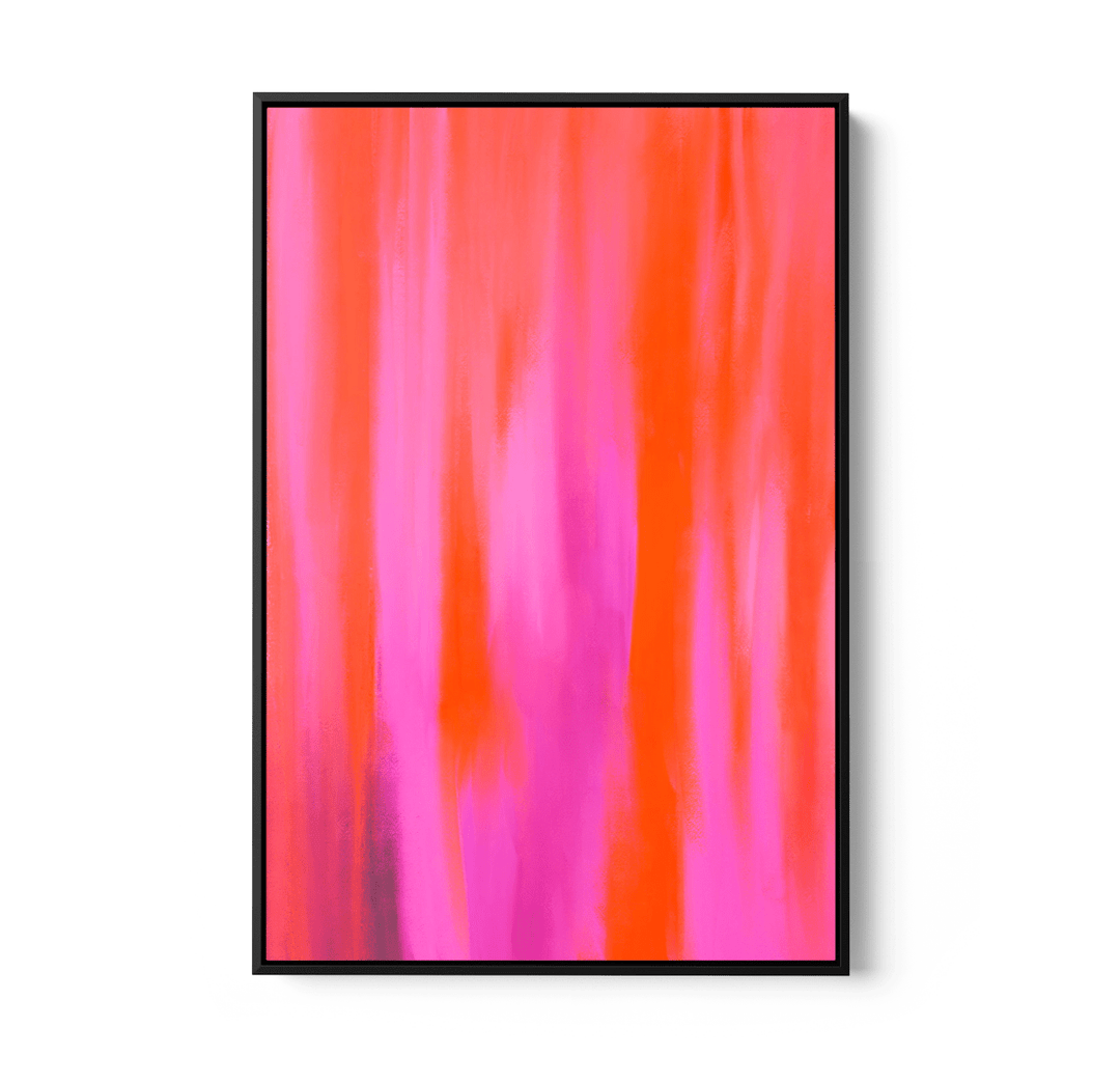 Pink Aura - Abstract Colour Stretched Canvas or Wall Art Print - I Heart Wall Art - Poster Print, Canvas Print or Framed Art Print