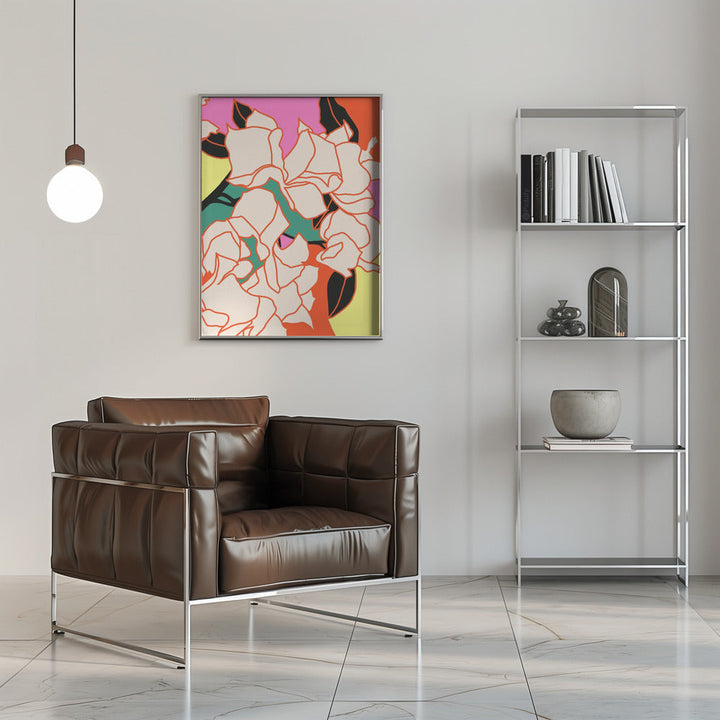 Pink Bougainvillea Essence - Stretched Canvas, Poster or Fine Art Print I Heart Wall Art