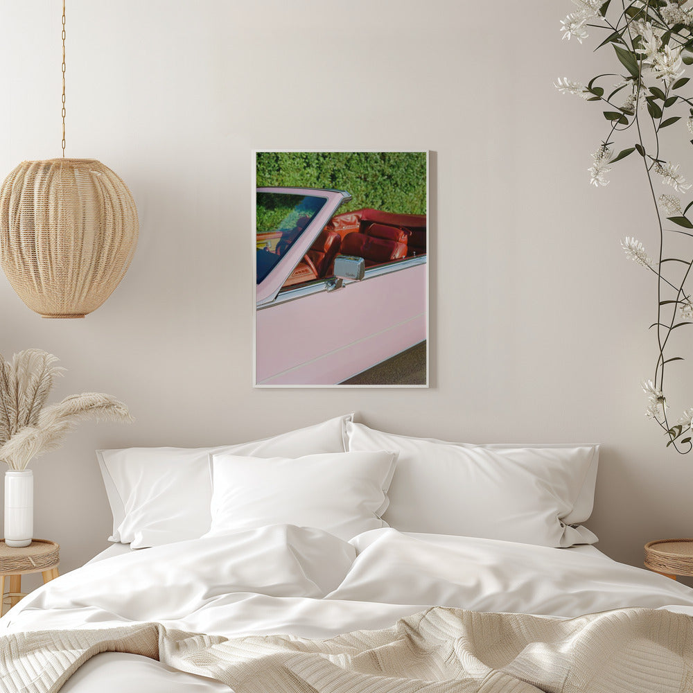Pink Cadillac - Stretched Canvas, Poster or Fine Art Print I Heart Wall Art