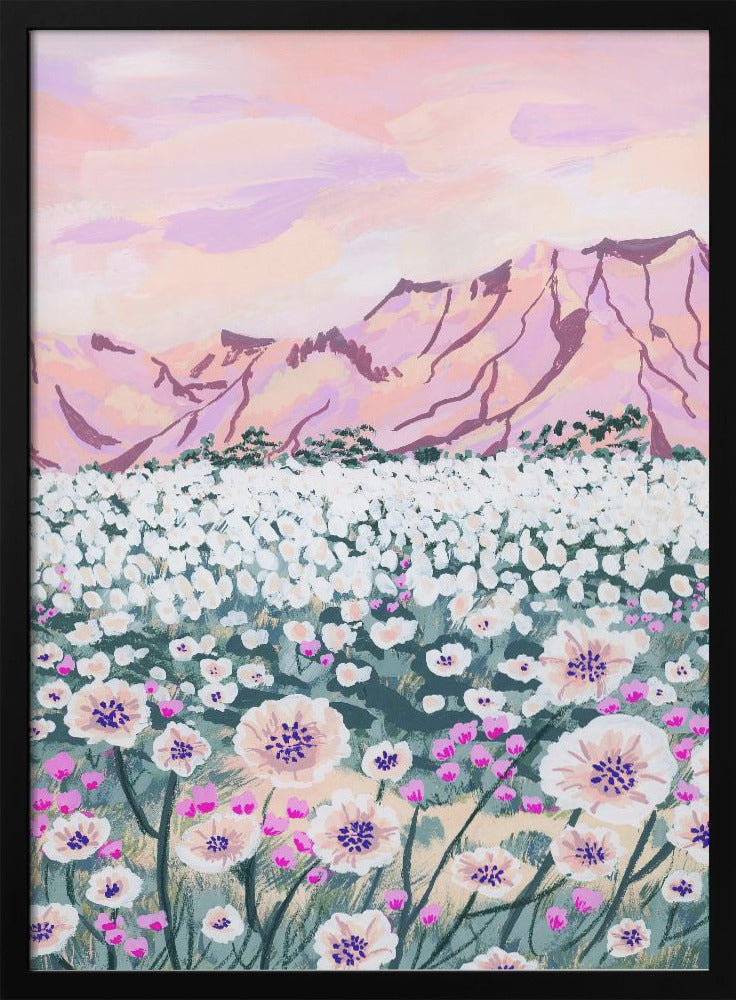 Pink Desert - Stretched Canvas, Poster or Fine Art Print I Heart Wall Art