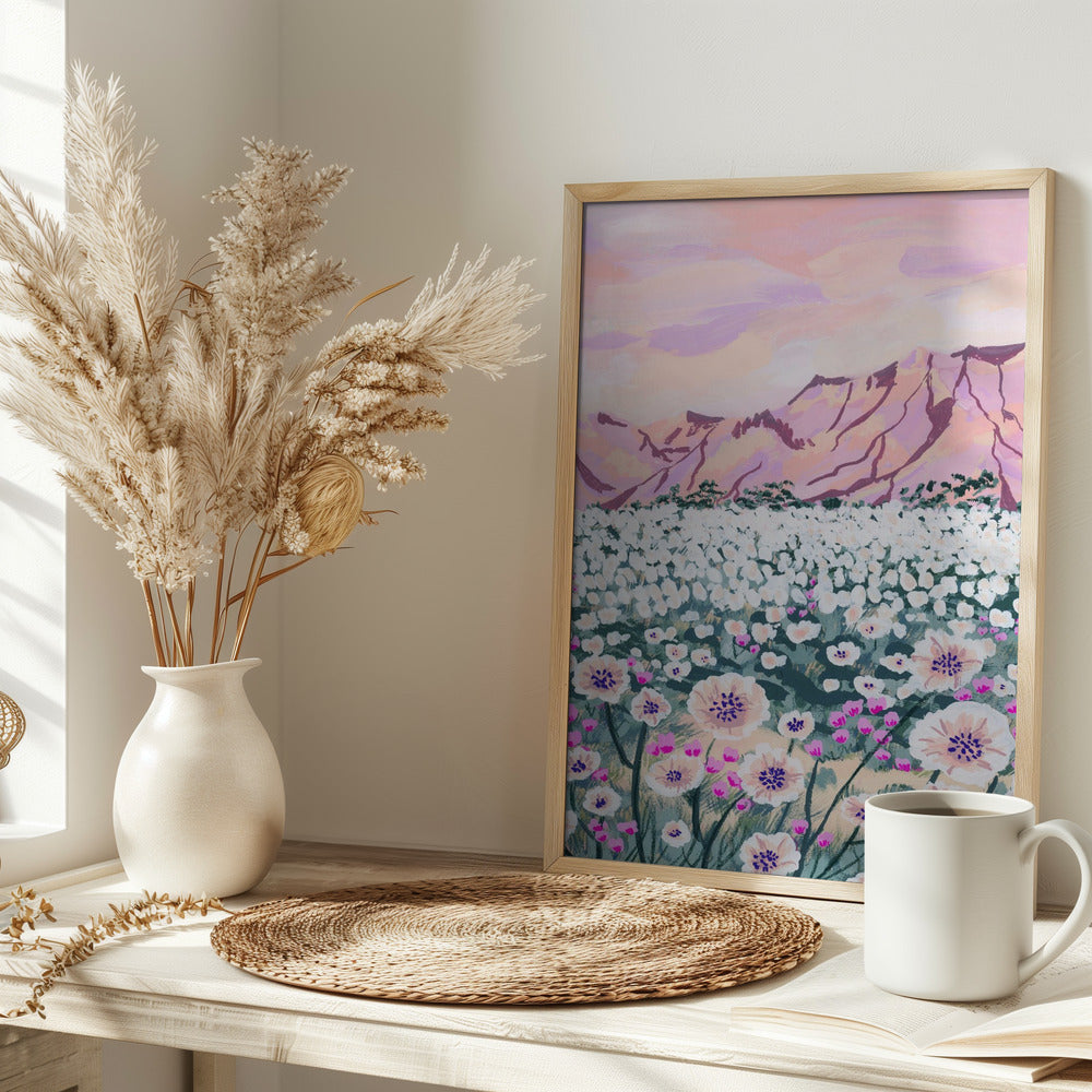 Pink Desert - Stretched Canvas, Poster or Fine Art Print I Heart Wall Art